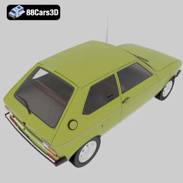 Audi_50_(Typ86)_1974-005 Audi 50 Typ 86 1974 3D Model Classic Compact Hatchback for Rendering