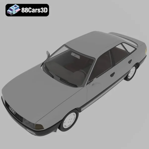 Audi 80 B3 1986 3D Model Classic Mid-Size Sedan for Rendering
