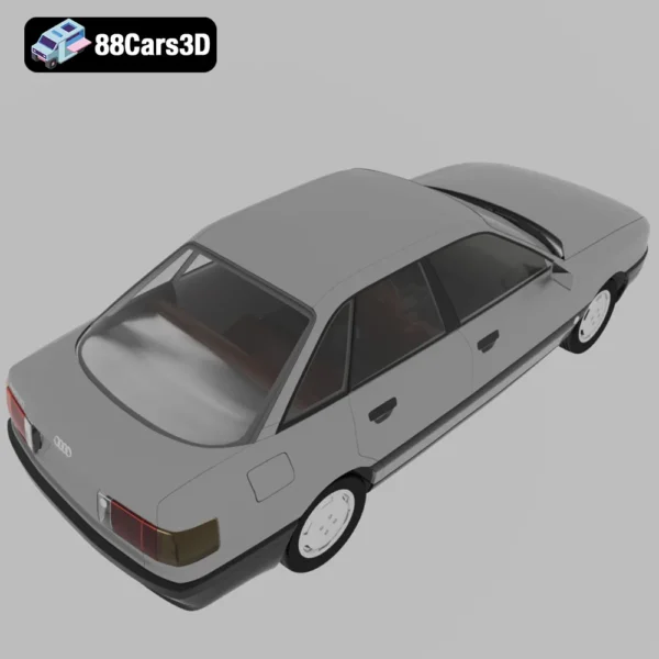 Audi 80 B3 1986 3D Model Classic Mid-Size Sedan for Rendering