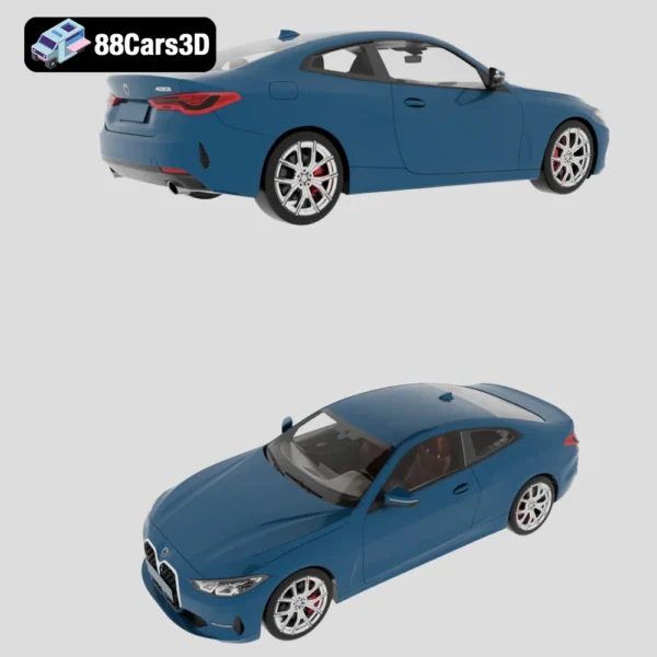 BMW 4 Series Coupe 2021 3D Model  Luxury Sports Coupe
