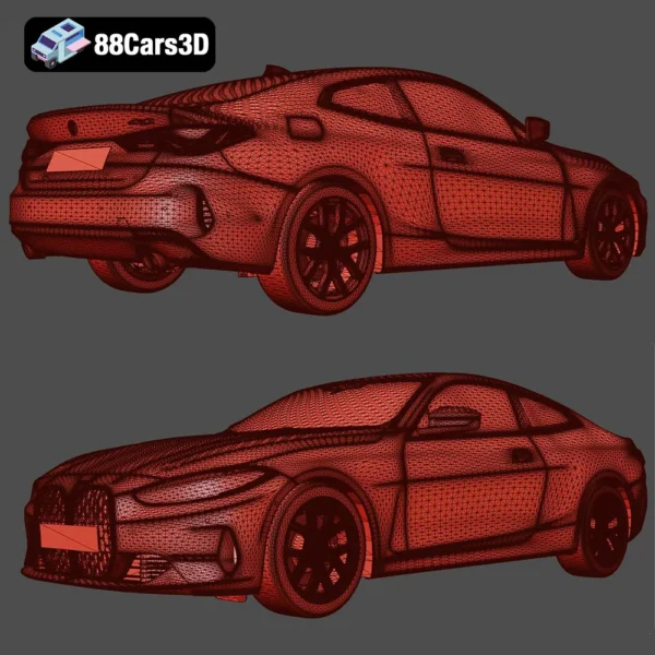 BMW 4 Series Coupe 2021 3D Model  Luxury Sports Coupe