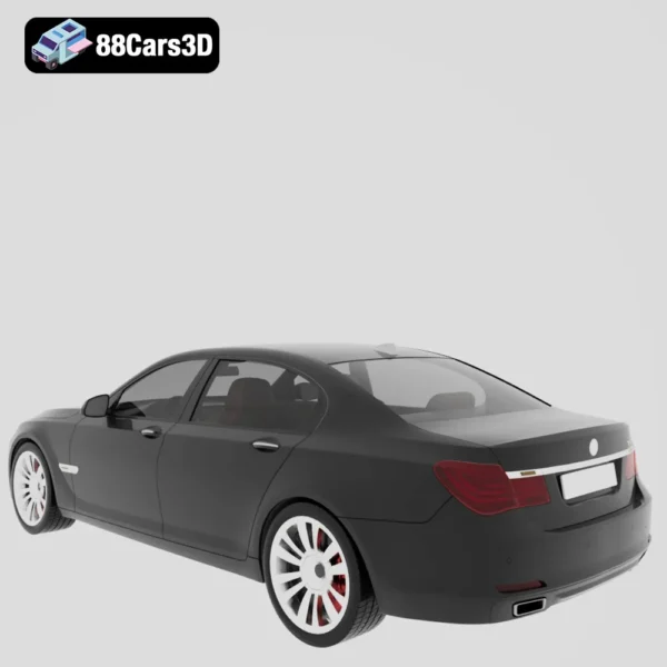 BMW 7 Series 2011 3D Model Executive Luxury Sedan for Simulation