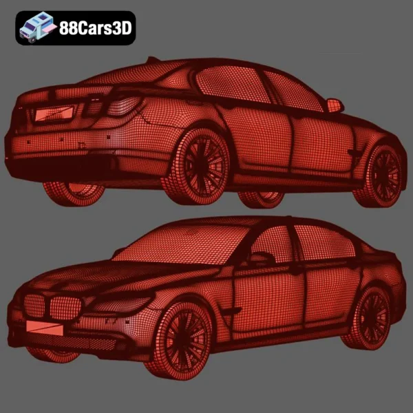 BMW 7 Series 2011 3D Model Executive Luxury Sedan for Simulation