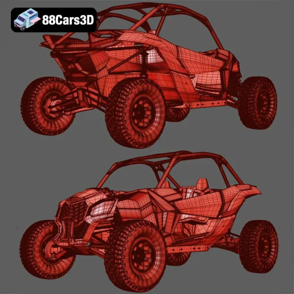 Can Am Maverick 2019 3D Model Off Road Buggy for Simulation