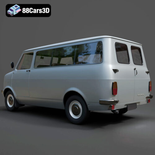 Bedford_CF_Mk1_Minibus_1972-003 Bedford_CF_Mk1_Minibus_1972 3D Model