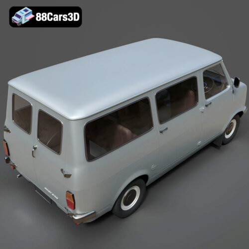 Bedford_CF_Mk1_Minibus_1972-005 Bedford_CF_Mk1_Minibus_1972 3D Model