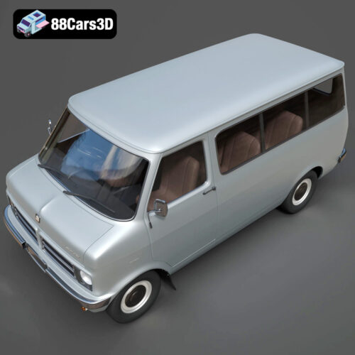 Bedford_CF_Mk1_Minibus_1972-007 Bedford_CF_Mk1_Minibus_1972 3D Model