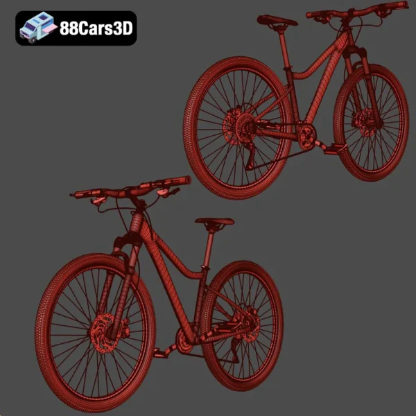 Bicycle - MERIDA JULIET-007 Merida Juliet Bicycle 3D Model High Performance Women's Mountain Bike