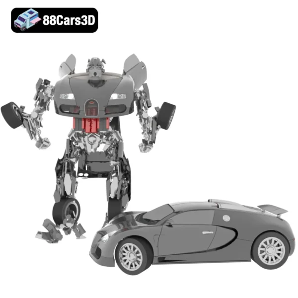 Bugatti Veyron-002 Bugatti Veyron 3D Model Hypercar for Rendering
