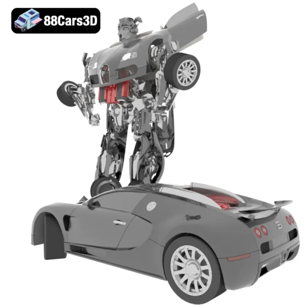 Bugatti Veyron-003 Bugatti Veyron 3D Model Hypercar for Rendering