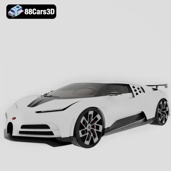 Bugatti EB110 Homage 2019 Modified CSB 3D Model Hypercar Concept