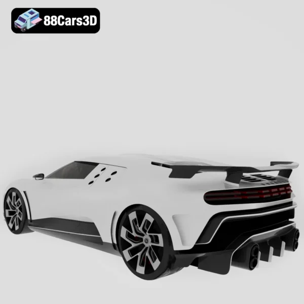Bugatti EB110 Homage 2019 Modified CSB 3D Model Hypercar Concept