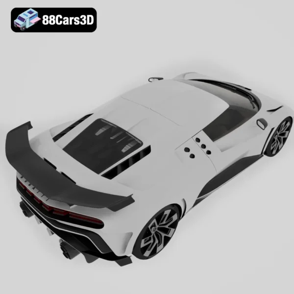 Bugatti EB110 Homage 2019 Modified CSB 3D Model Hypercar Concept