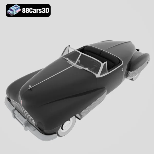 Buick Y Job Concept 1938 3D Model Historic Prototype Car for