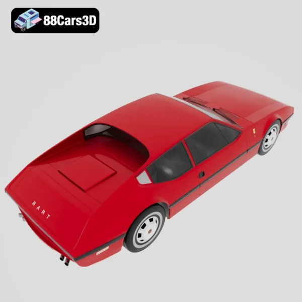 Cadillac NART 1970 3D Model Rare Italian American Concept Car