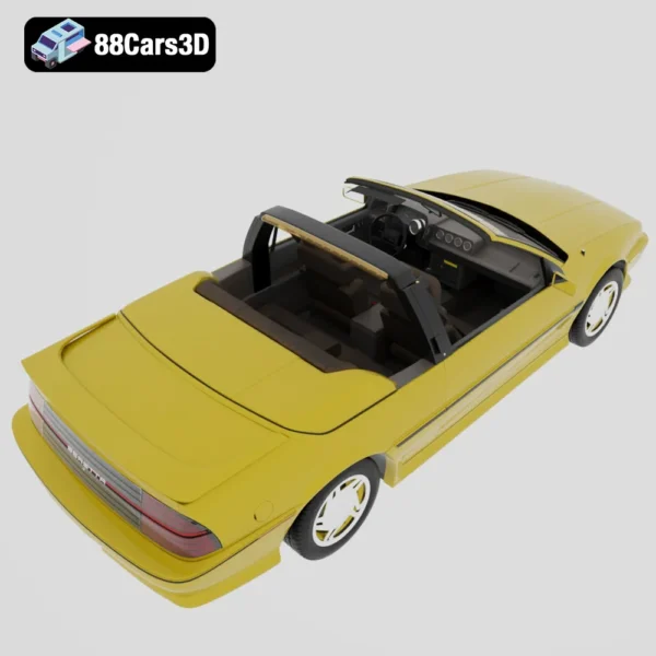 Chevrolet Beretta Indy 500 Pace Car 1990 3D Model with HQ Interior