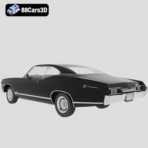 Chevy_impala_67-003 Chevrolet Impala 1967 3D Model Classic American Full-Size Muscle Car