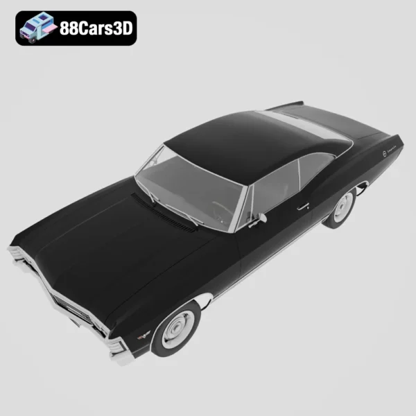 Chevy_impala_67-004 Chevrolet Impala 1967 3D Model Classic American Full-Size Muscle Car