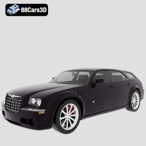 Chrysler 300C Touring 2009 3D Model Full Size Luxury Wagon