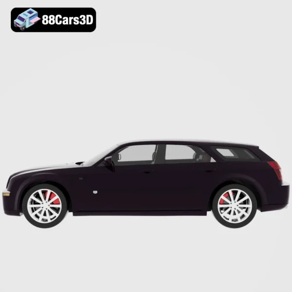 Chrysler_300C_touring_2009-002 Chrysler 300C Touring 2009 3D Model Full Size Luxury Wagon
