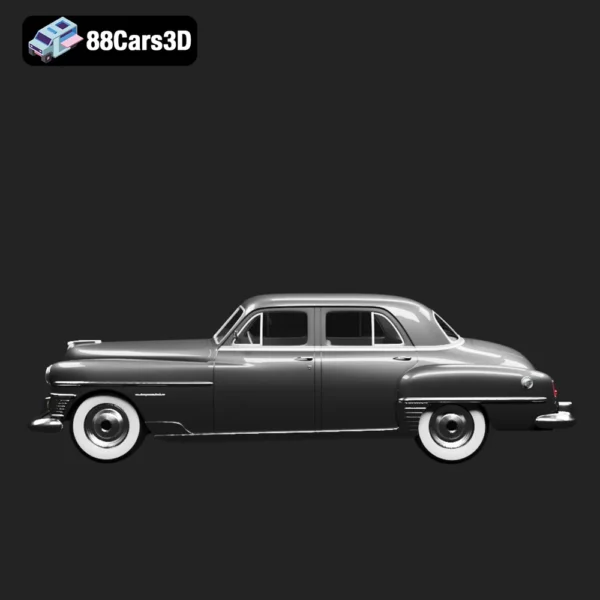 Chrysler New Yorker Sedan 1950 Mk3 3D Model Classic Post-War American Luxury Car