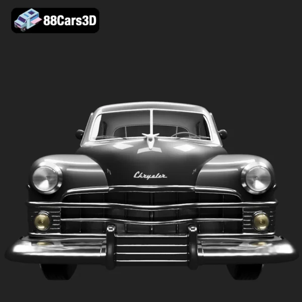 Chrysler New Yorker Sedan 1950 Mk3 3D Model Classic Post-War American Luxury Car