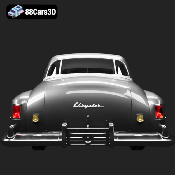 Chrysler New Yorker Sedan 1950 Mk3 3D Model Classic Post-War American Luxury Car