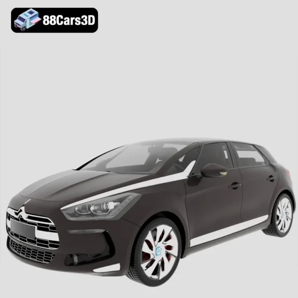 Citroën DS5 3D Model Futuristic French Crossover Hatchback