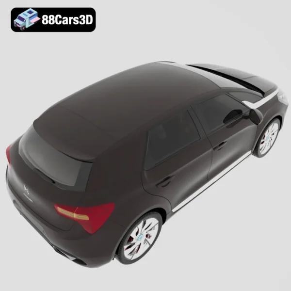 CitroenDS5-005 Citroën DS5 3D Model Futuristic French Crossover Hatchback