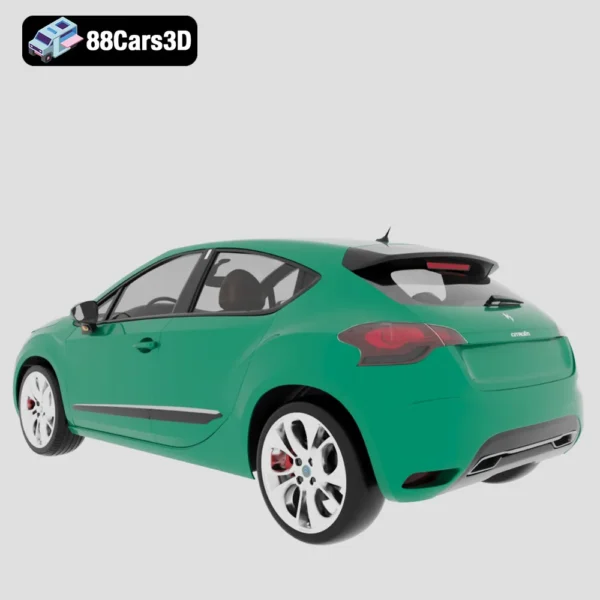Citroen_DS4_2012-003 Citroën DS4 2012 3D Model Premium Compact Hatchback for Rendering