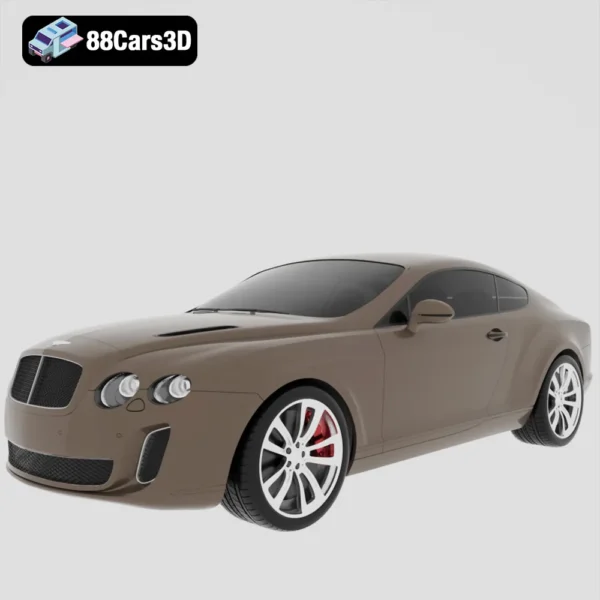 Bentley Continental Supersports Coupe 2010 3D Model Luxury Grand Tourer