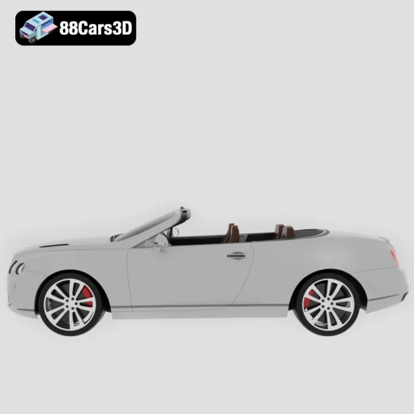 Bentley Continental Supersports Convertible 2011 3D Model Luxury Performance