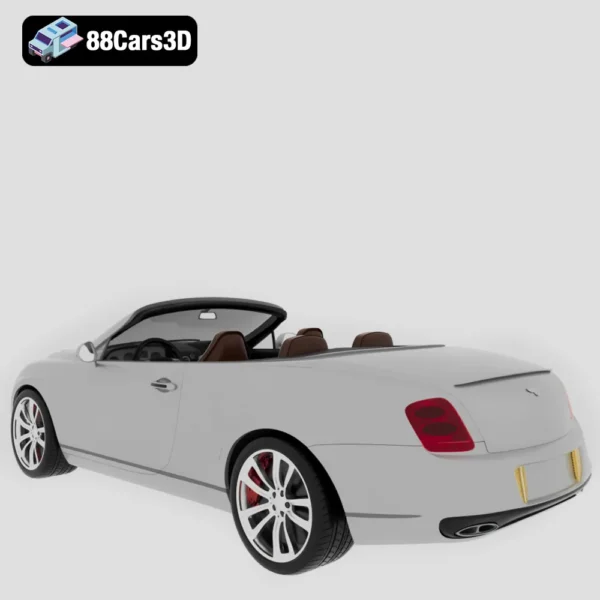 Bentley Continental Supersports Convertible 2011 3D Model Luxury Performance