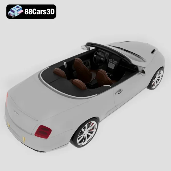 Bentley Continental Supersports Convertible 2011 3D Model Luxury Performance
