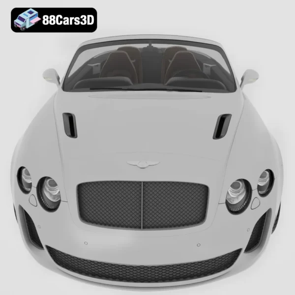 Bentley Continental Supersports Convertible 2011 3D Model Luxury Performance