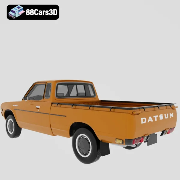 Datsun 620 KingCab 3D Model Classic Pickup for Simulation & Rendering