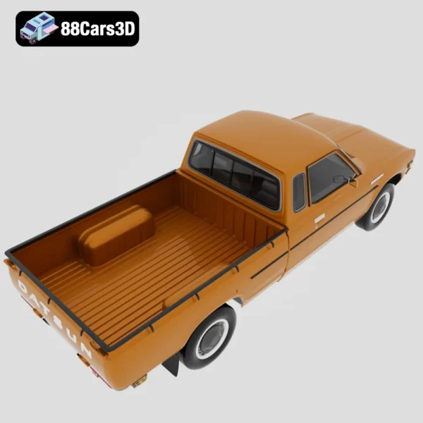 Datsun 620 KingCab 3D Model Classic Pickup for Simulation & Rendering