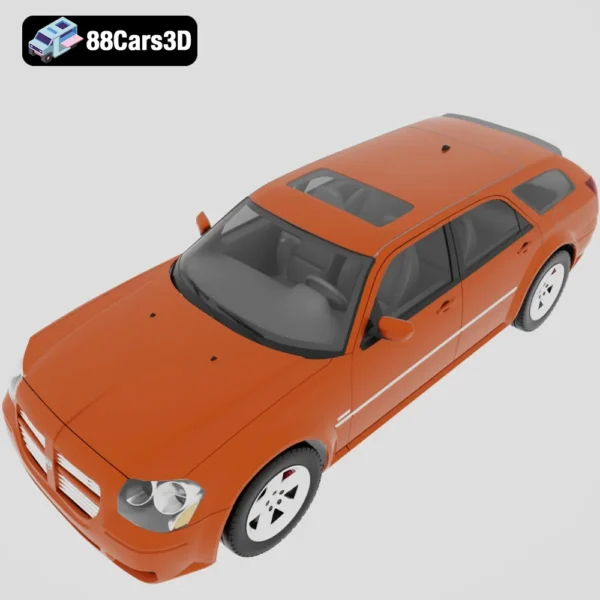 Dodge_Magnum_RT_2004-004 Dodge Magnum RT 2004 3D Model Performance Wagon