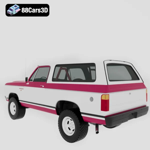 Dodge_Ramcharger_HQinterior_1979-003 Dodge Ramcharger 1979 3D Model Vintage SUV for Simulation & Rendering