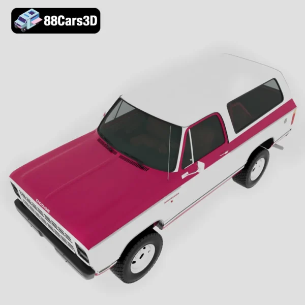 Dodge_Ramcharger_HQinterior_1979-004 Dodge Ramcharger 1979 3D Model Vintage SUV for Simulation & Rendering