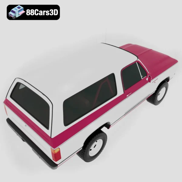 Dodge_Ramcharger_HQinterior_1979-005 Dodge Ramcharger 1979 3D Model Vintage SUV for Simulation & Rendering