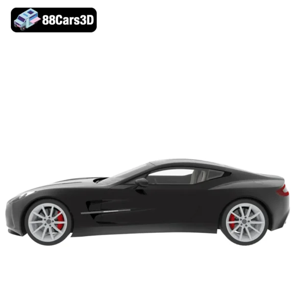 Aston Martin One 77 3D Model Ultra Luxury Hypercar for Rendering