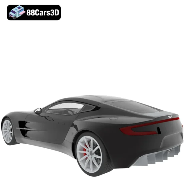 Aston Martin One 77 3D Model Ultra Luxury Hypercar for Rendering