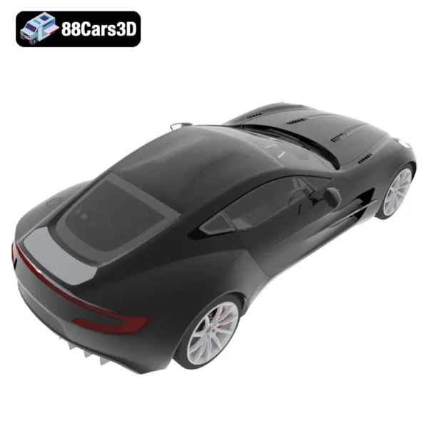 Aston Martin One 77 3D Model Ultra Luxury Hypercar for Rendering