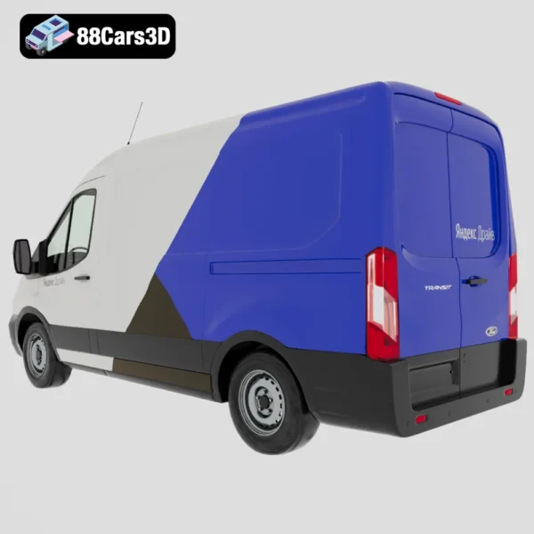 FordTransitYandexDrive-003 Ford Transit Yandex Drive 3D Model Simulation Commercial Van Asset