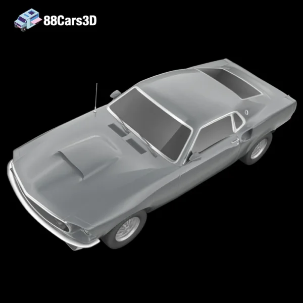 Ford_Mustang_69_2014_004 Ford Mustang 69 2014 3D Model Modern Muscle Car