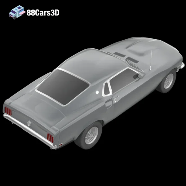 Ford_Mustang_69_2014_005 Ford Mustang 69 2014 3D Model Modern Muscle Car