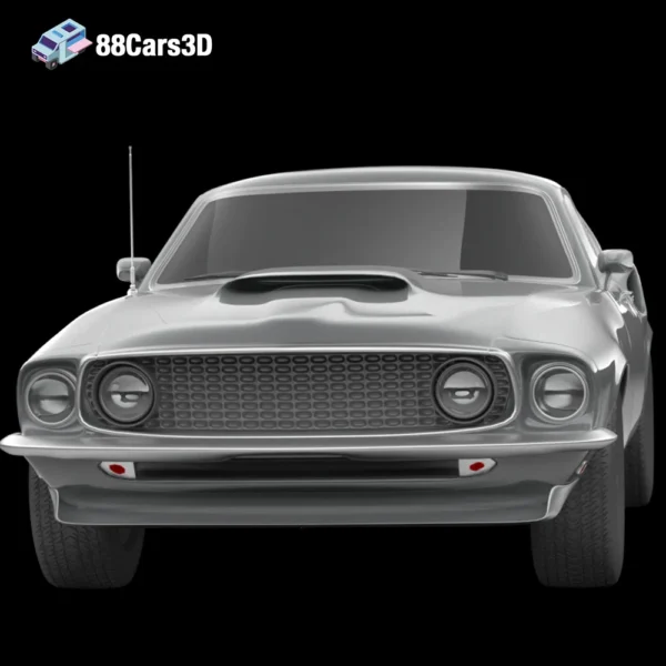 Ford_Mustang_69_2014_007 Ford Mustang 69 2014 3D Model Modern Muscle Car