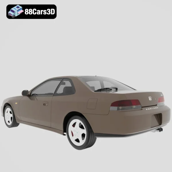 Honda Prelude 1997 3D Model  Sport Coupe Asset