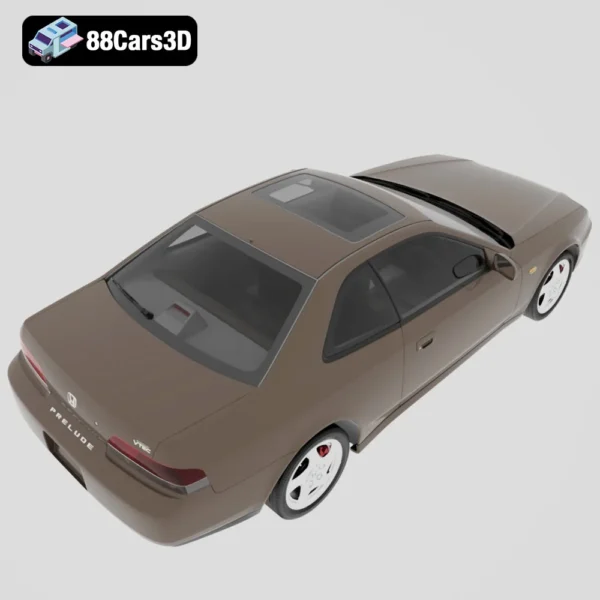 Honda Prelude 1997 3D Model  Sport Coupe Asset